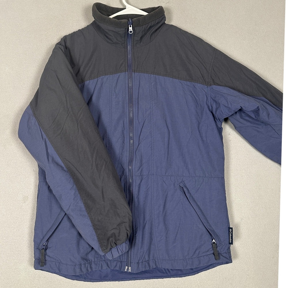 Columbia Jacket Womens Medium Core Interchange Blue Gray Colorblock Full Zip